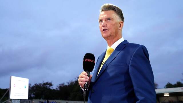 Van Gaal staat voorafgaand aan de wedstrijd ESPN te woord.