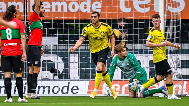 Giorgos Giakoumakis was woensdag opnieuw goud waard voor VVV-Venlo.