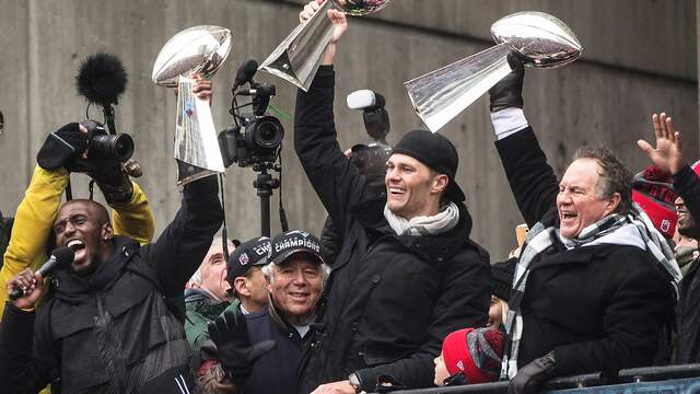 Kraft, Brady en Belichick