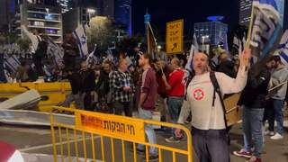 Demonstranten blokkeren grootste snelweg in Tel Aviv