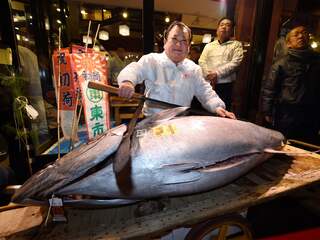 Bedreigde tonijn bij eerste veiling in Tokio verkocht voor 268.000 euro