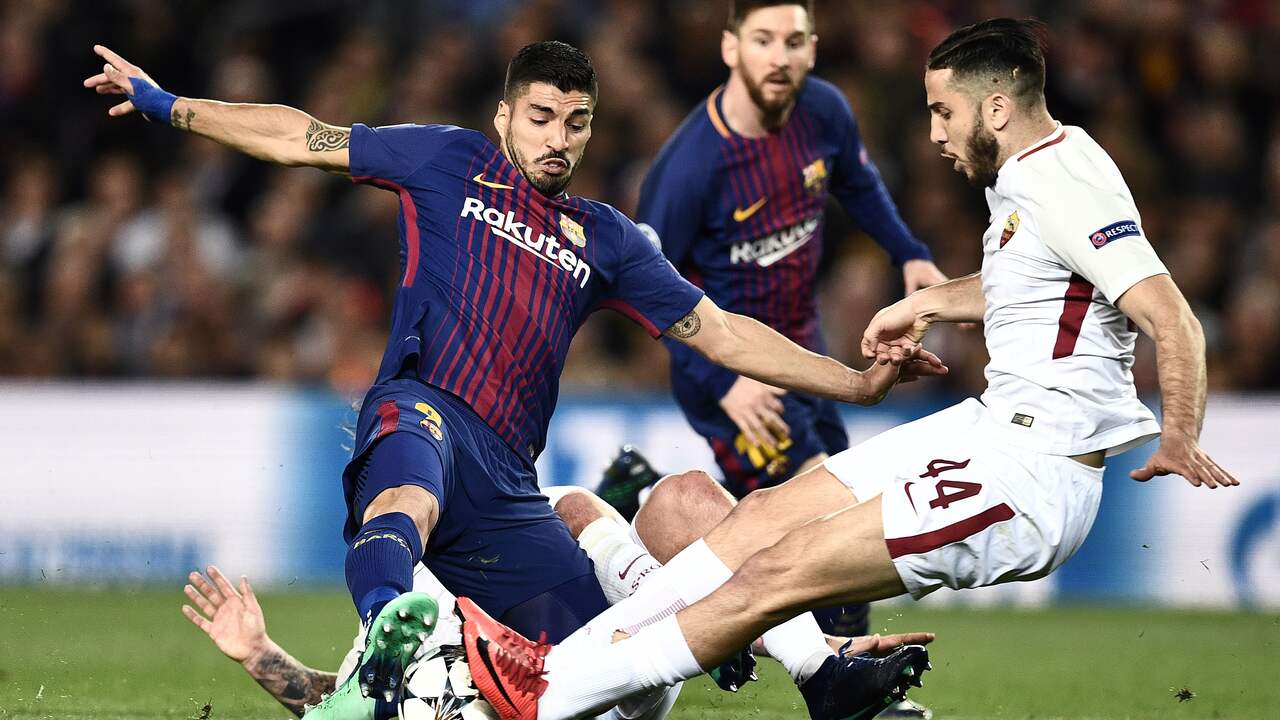 Samenvatting FC Barcelona-AS Roma (4-1)
