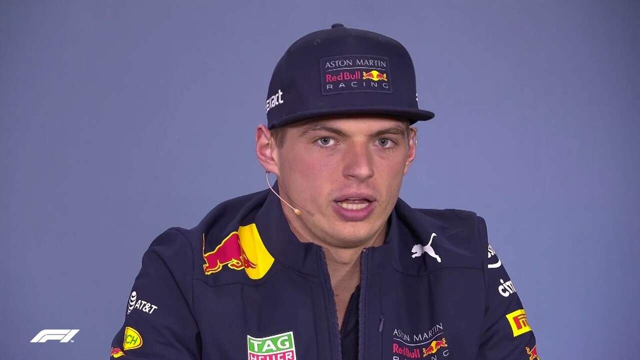 Verstappen 'dreigt' met kopstoot na aanhoudende vragen over rijstijl