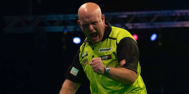 Van Gerwen begint met moeizame overwinning aan Nordic ...