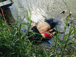 Dode migranten aan oever Rio Grande