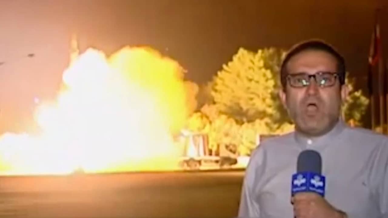 Beeld uit video: Iran bestookt Syrische doelen na eerdere aanslag