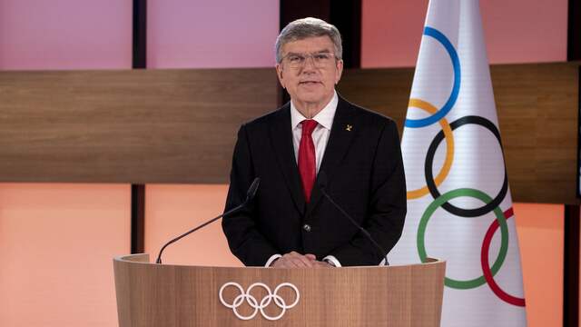 Thomas Bach, die deze week werd herkozen als voorzitter van het internationaal olympisch comité.