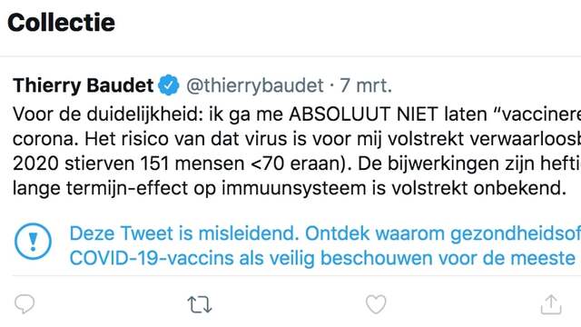 Twitter Bestempelt Tweet Baudet Als Misleidend En Plaatst Waarschuwing Nu Het Laatste Nieuws Het Eerst Op Nu Nl