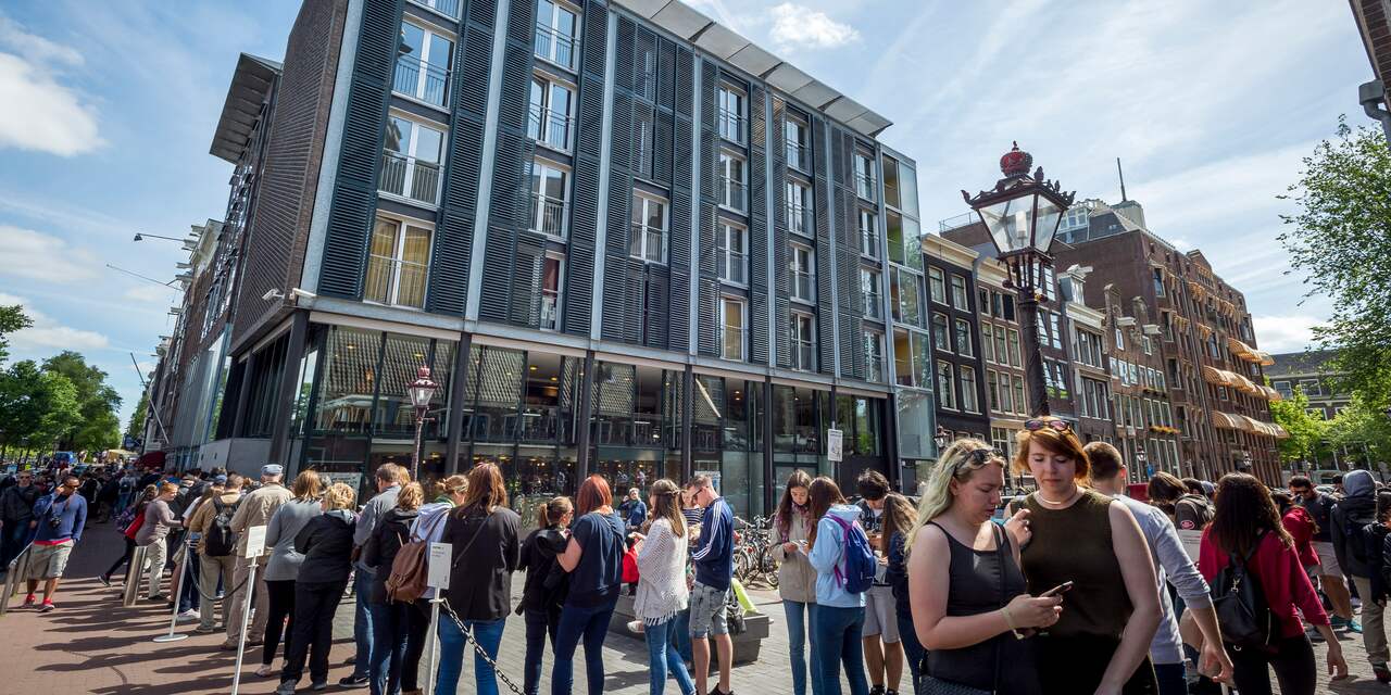 Nauwelijks minder bezoekers Anne Frank Huis ondanks verbouwing