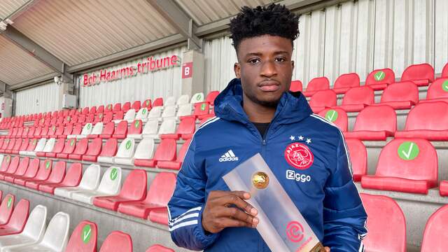 Mohammed Kudus scoorde twee keer voor Ajax in de laatste vier speelrondes.