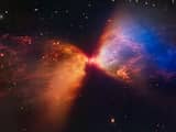 James Webb legt door pasgeboren ster gevormde hemelse zandloper vast