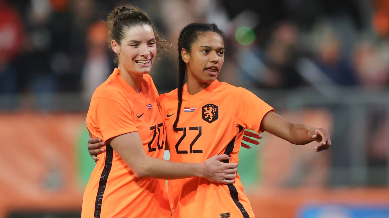Oranjevrouwen indruk met oefenzege op Costa Rica Voetbal | NU.nl