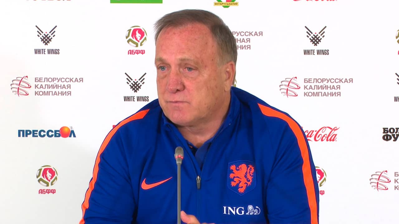 Beeld uit video: Dick Advocaat ziet dat Oranje gelooft in WK-kansen