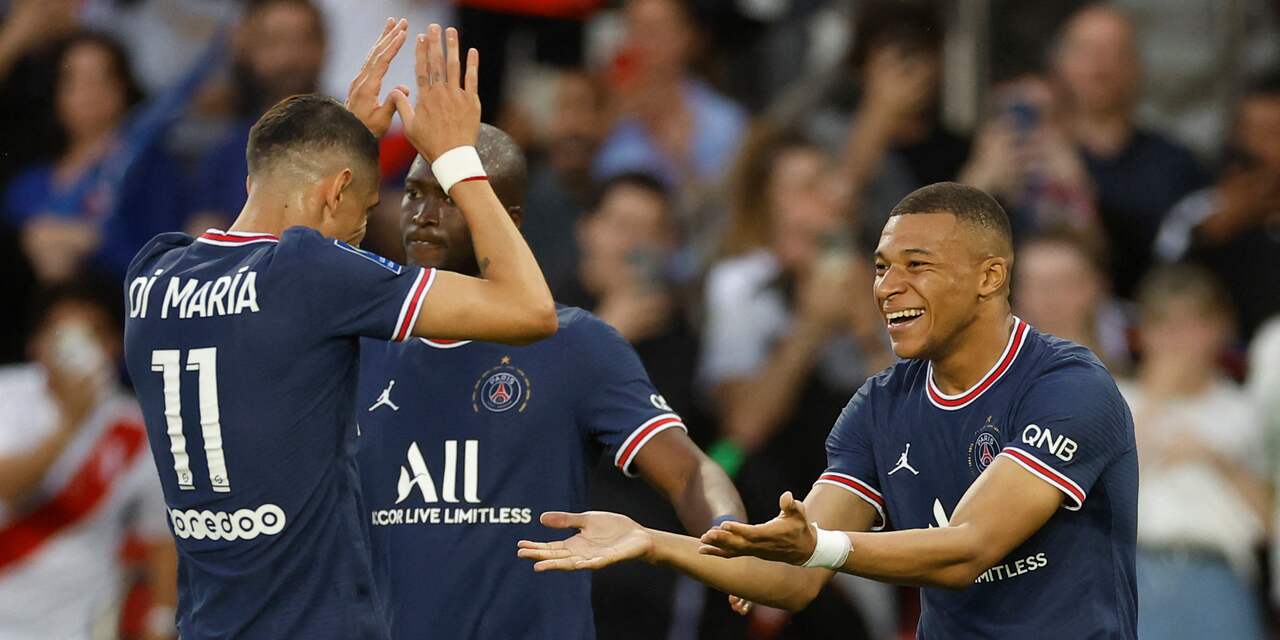 Mbappé viert langer verblijf bij PSG met hattrick, Marseille grijpt CL-ticket