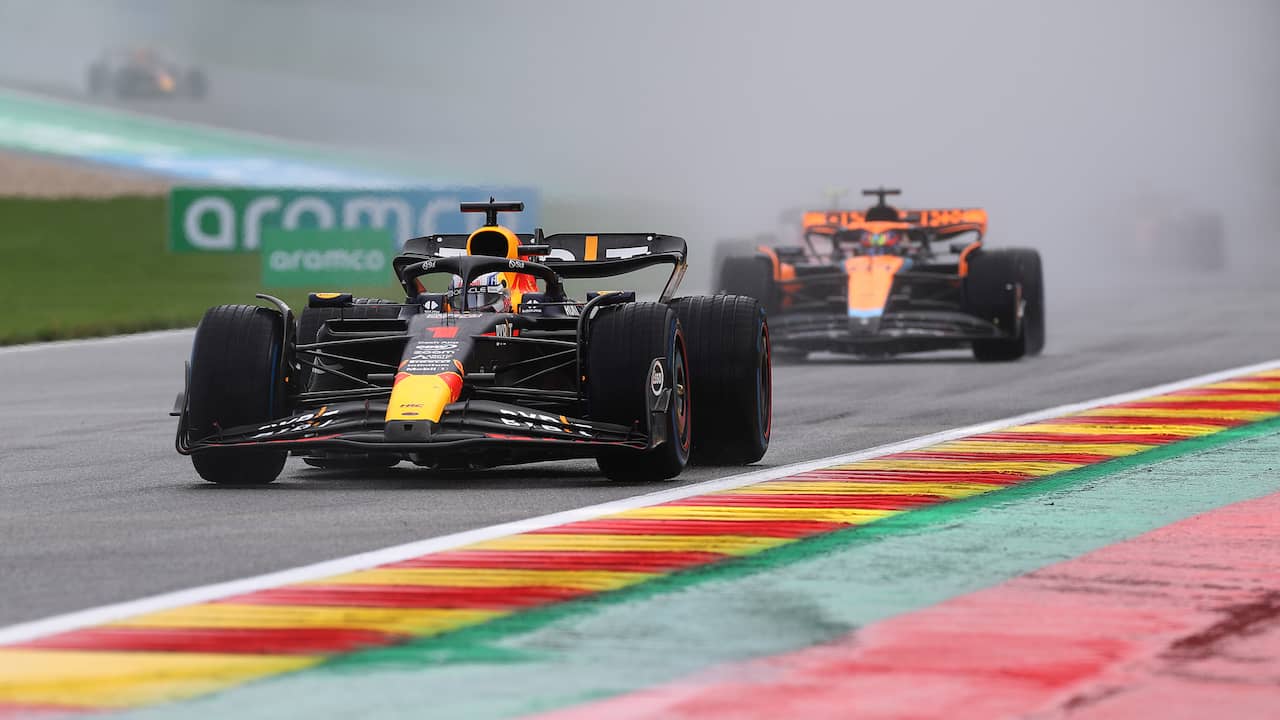 Image from video: Summary: Verstappen wins chaotic sprint race in Belgium