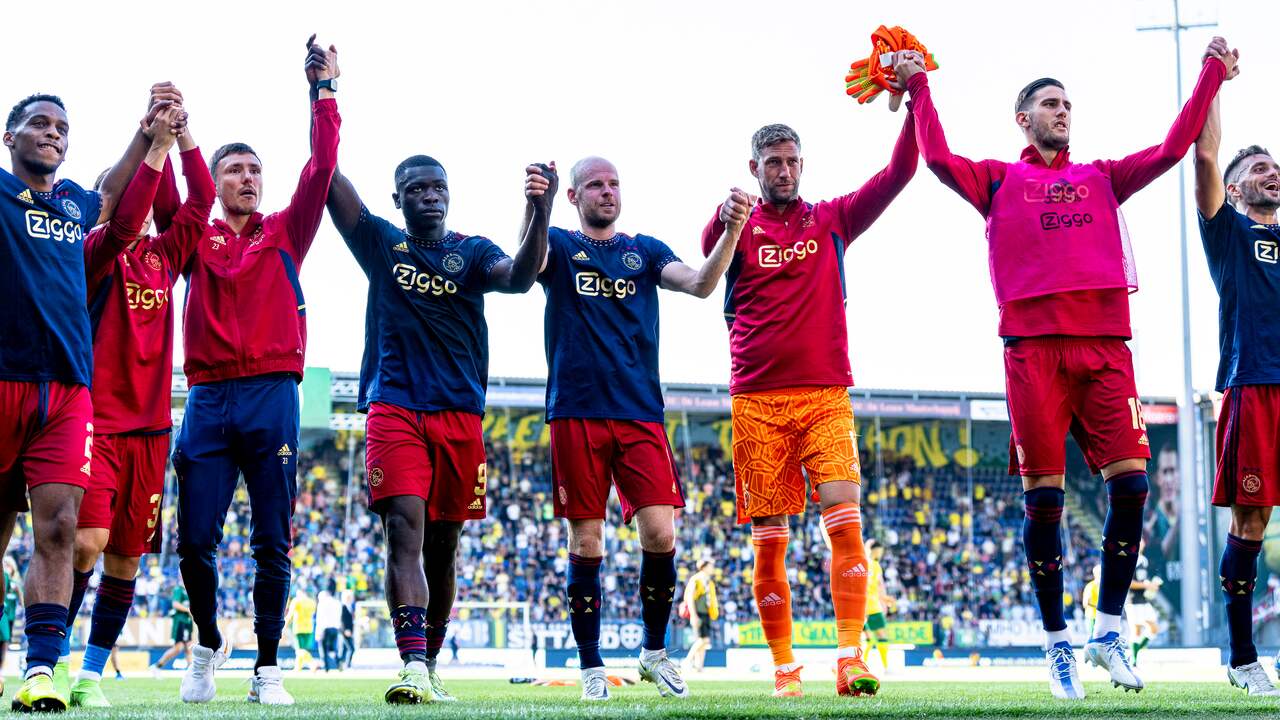 Ajax won dankzij een sterke tweede helft met 2-3 van Fortuna Sittard.