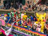 Zaterdag 1 juni: De gekleurde Utrechtse grachten werden druk bezocht tijdens de jaarlijkse Canal Pride.