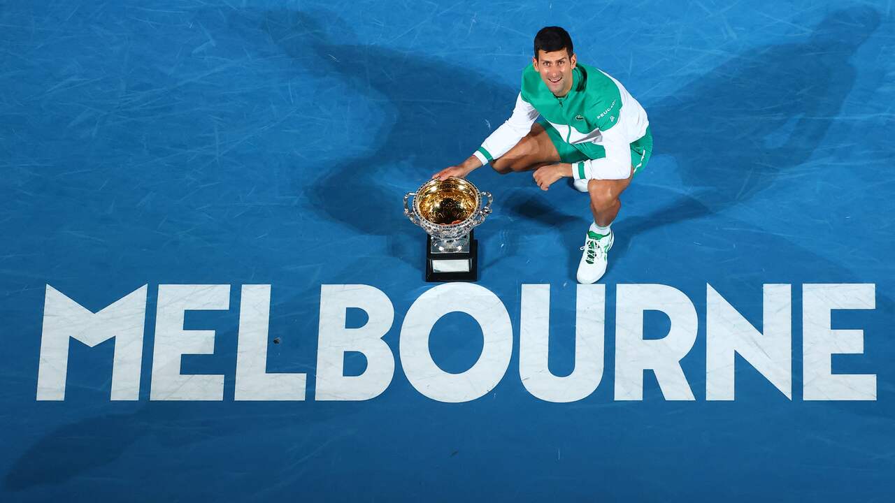 Novak Djokovic veroverde zijn negende titel op de Australian Open.