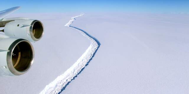 Larsen C scheur Antarctica