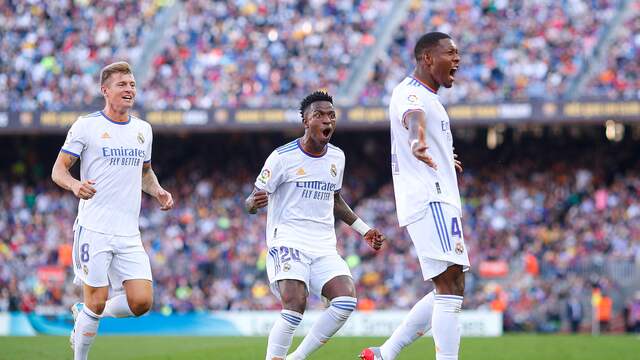 David Alaba maakte in de 37e minuut de 0-1 voor Real Madrid.