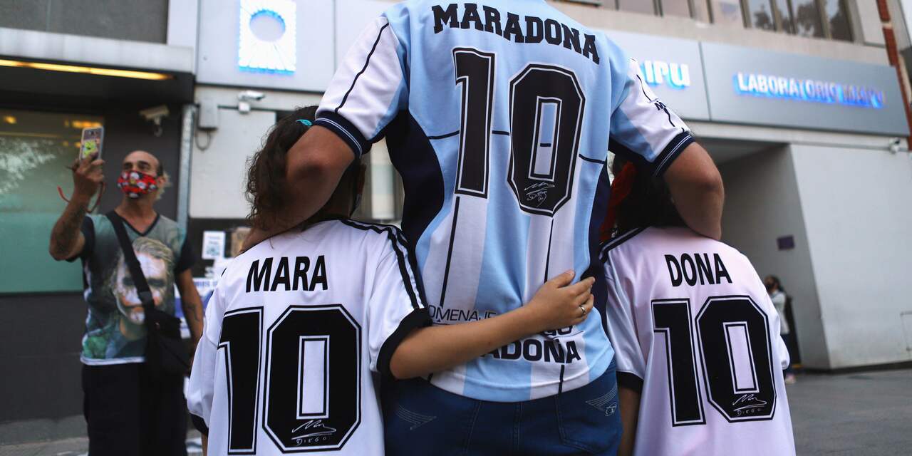 Argentinië kondigt drie dagen van nationale rouw af vanwege dood Maradona