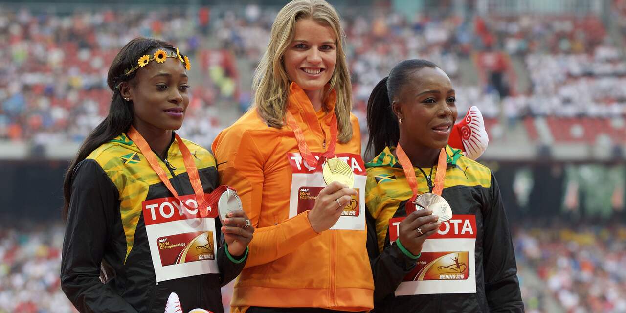 Fotoserie: Schippers krijgt gouden medaille na historische 200 meter