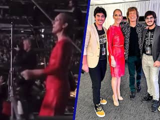Céline Dion danst tijdens Rolling Stones-concert in Las Vegas
