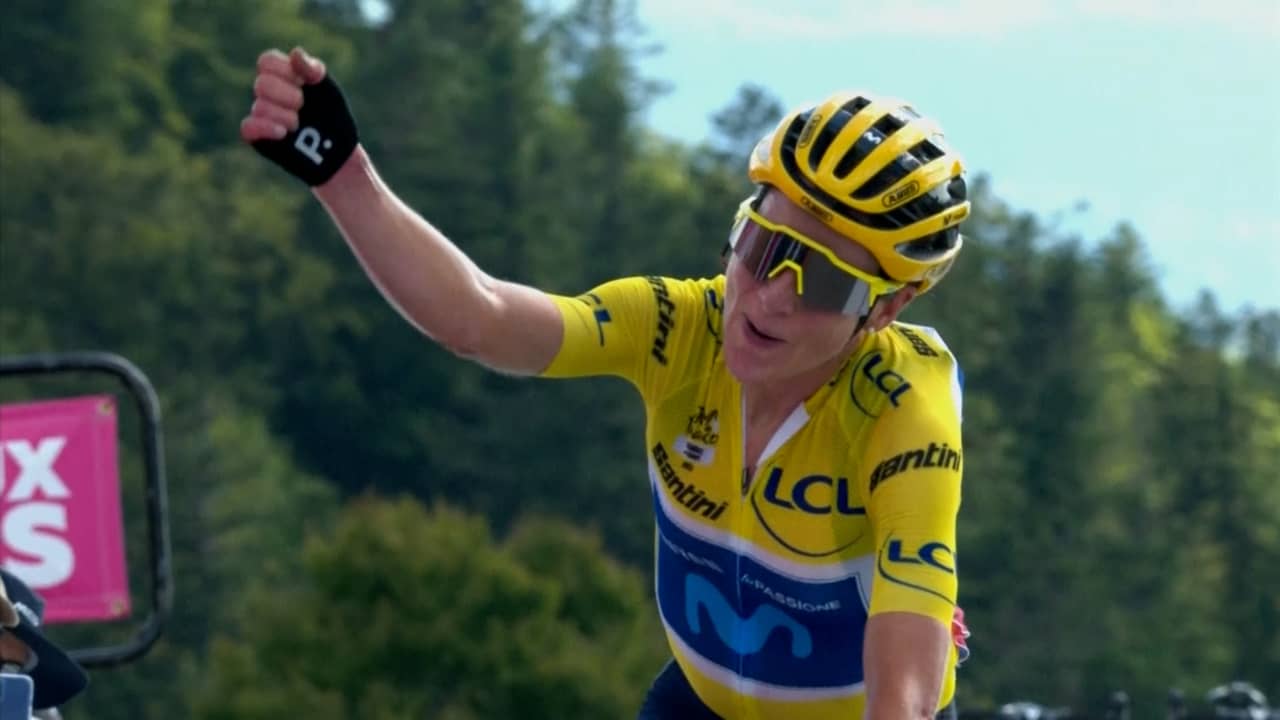 Beeld uit video: Van Vleuten rijdt in stijl naar eindzege in Tour de France