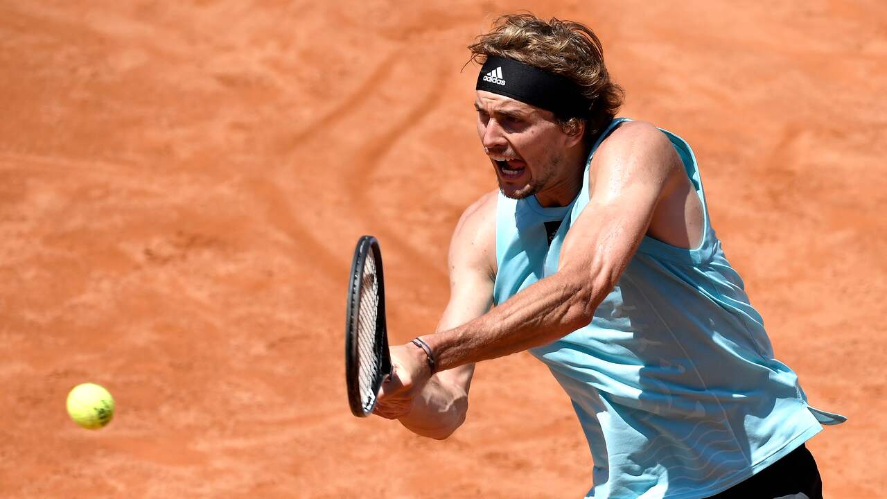 Alexander Zverev zette Alex de Minaur opzij.