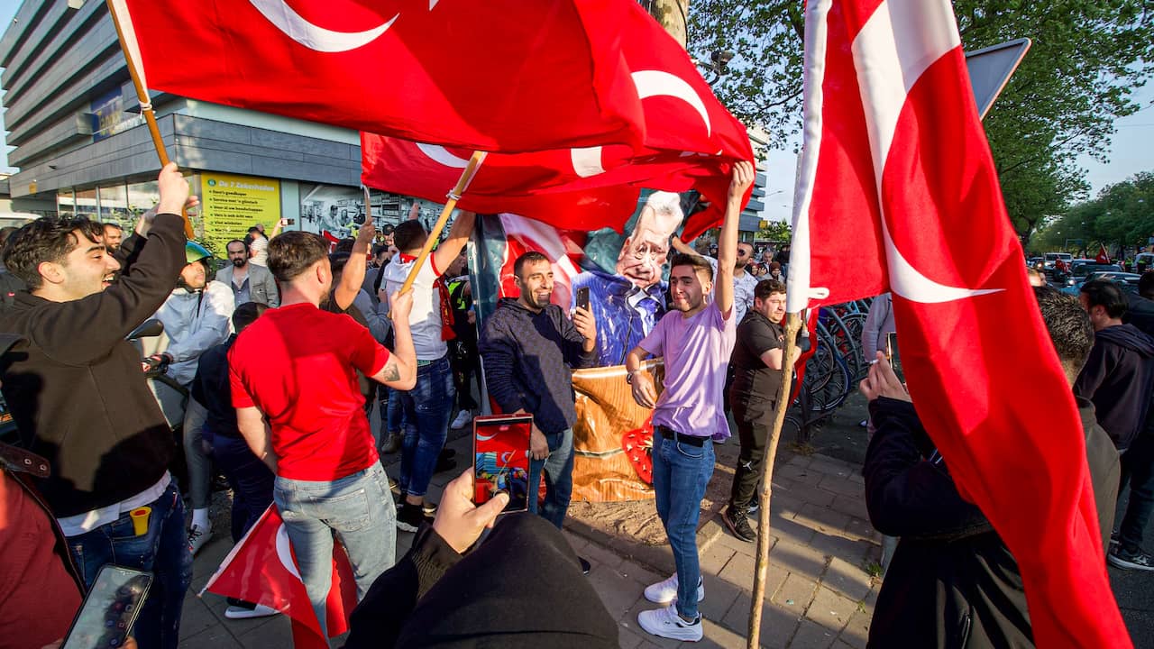 Celebrations in Dutch cities as Turkish President Erdogan wins reelection