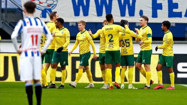 Het duel tussen sc Heerenveen en Fortuna Sittard werd voor rust al beslist.