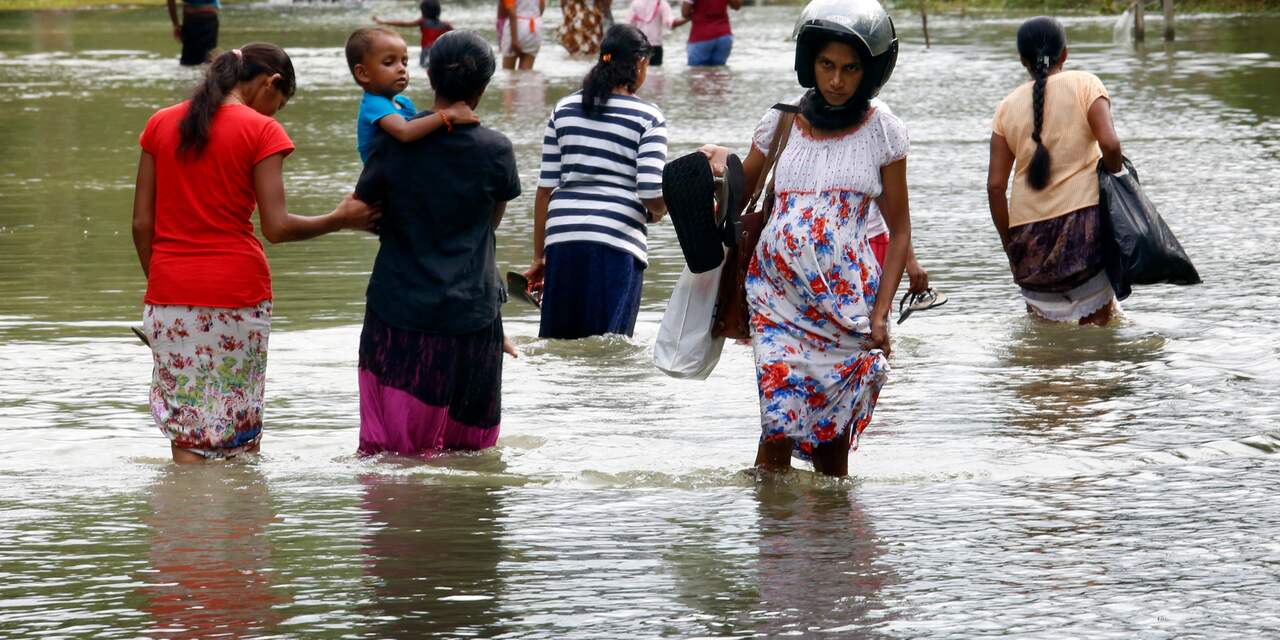 Noodweer Sri Lanka kost aan meer dan tweehonderd mensen het leven