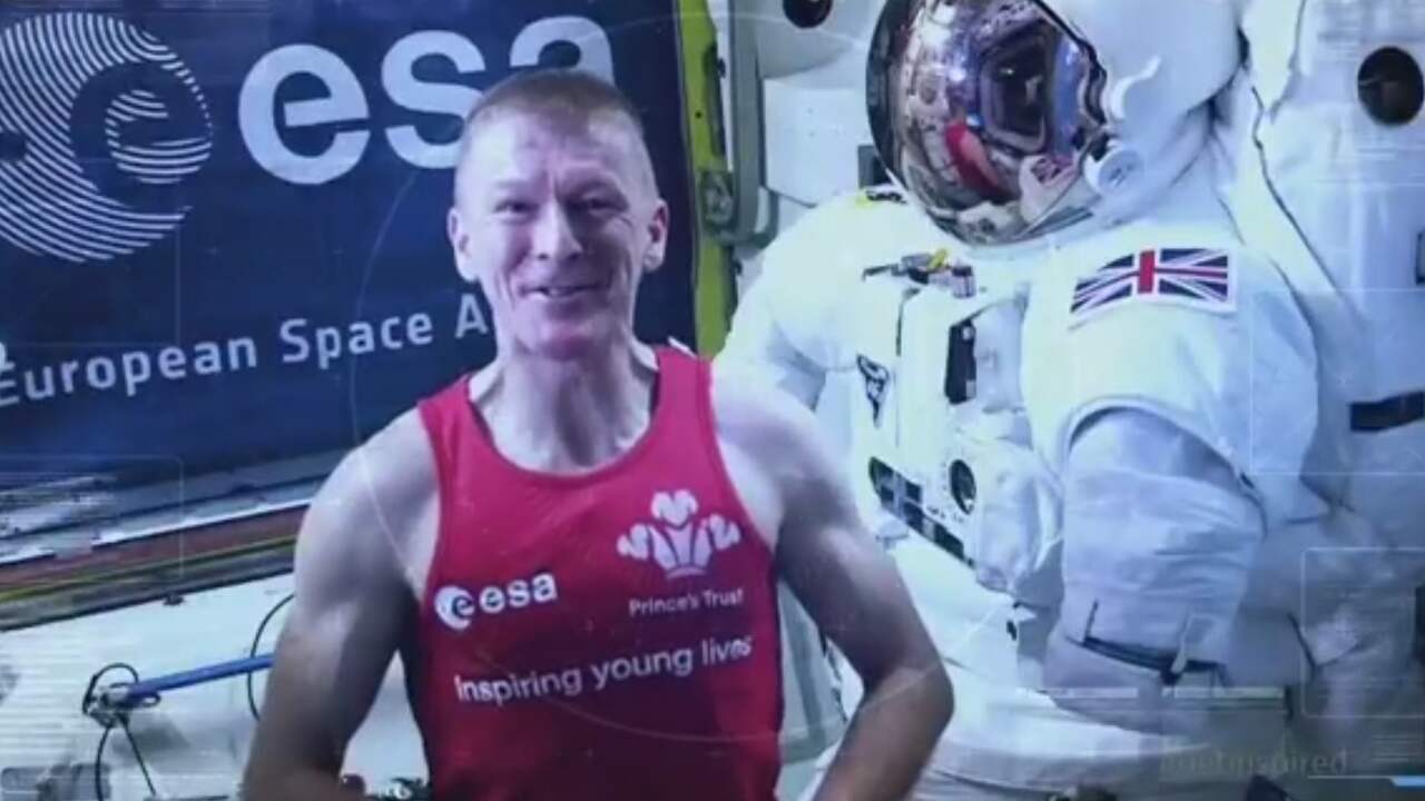 Britse astronaut Tim Peake loopt eerste ruimtemarathon