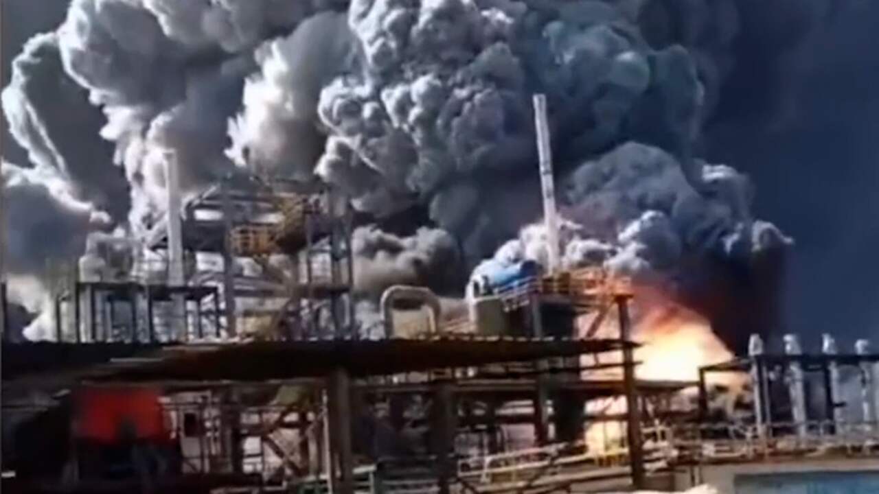 Beeld uit video: Explosie Chinese chemiefabriek zorgt voor schokgolf in omgeving