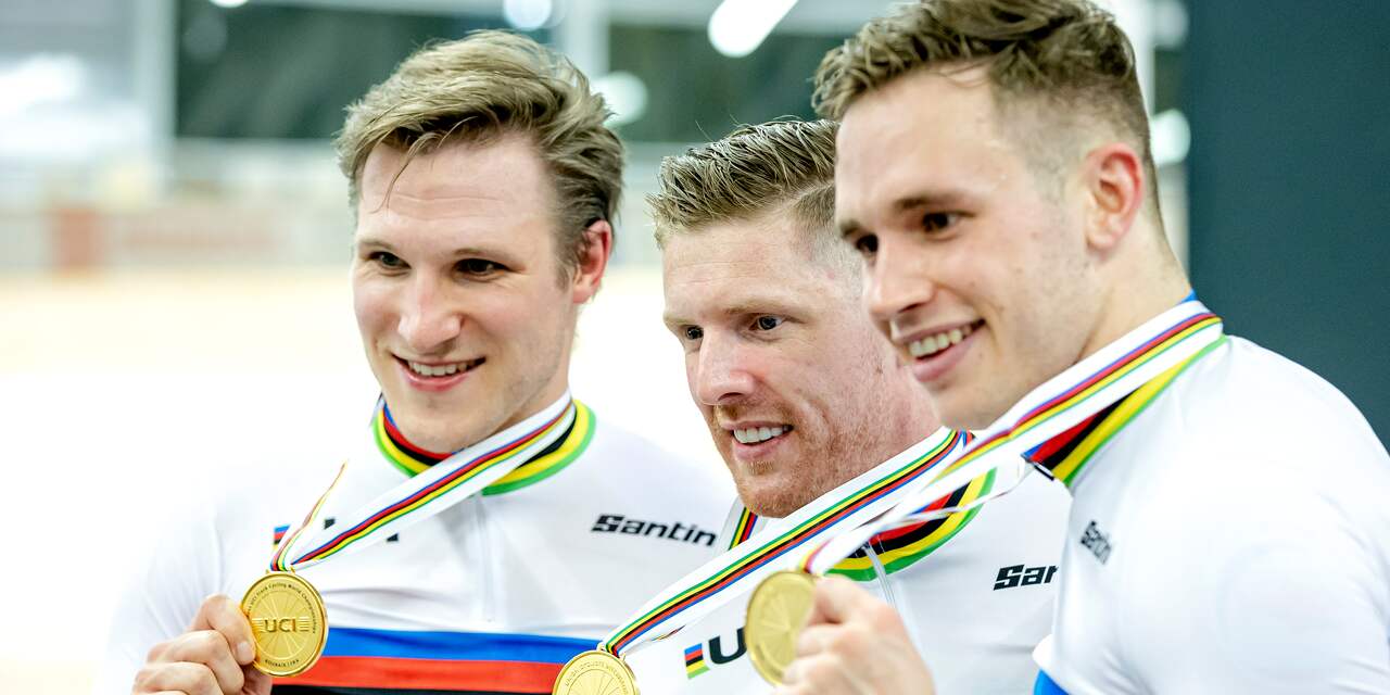 Ongenaakbare teamsprinters weer wereldkampioen, zilver voor Van der Duin