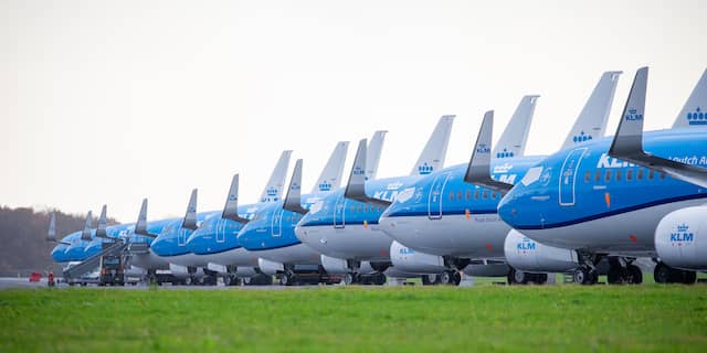 KLM aan de grond eelde groningen