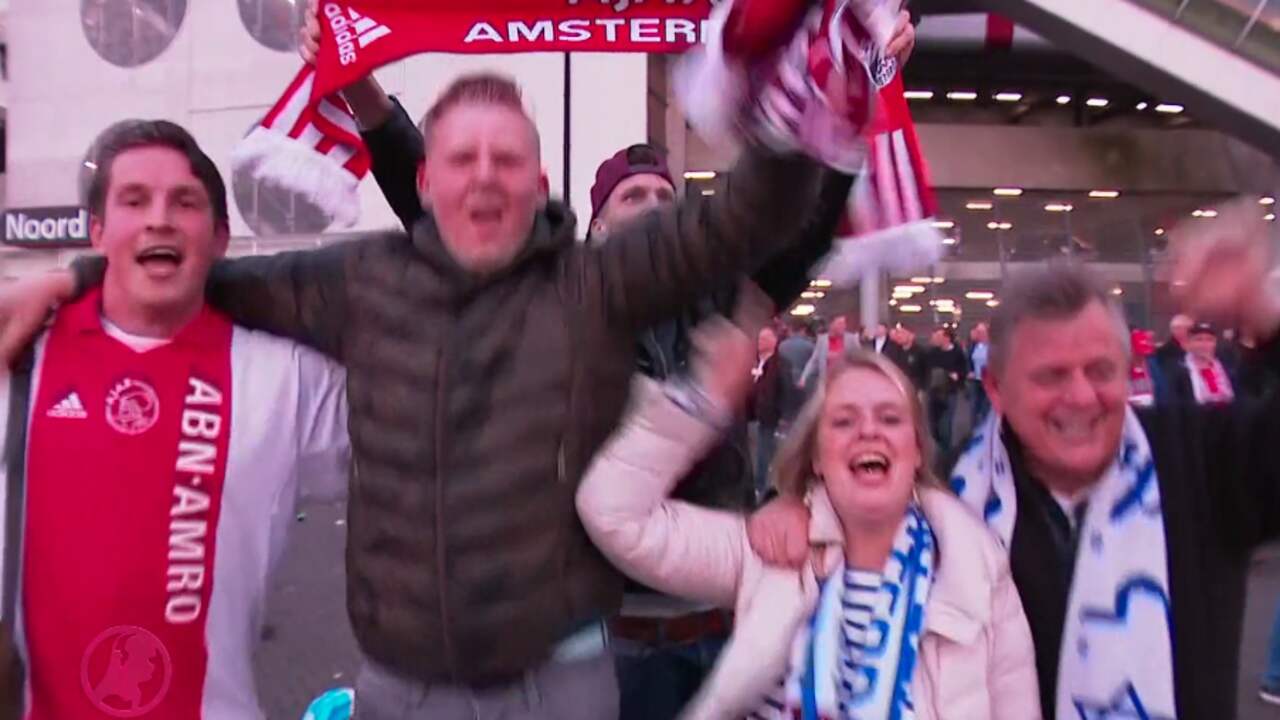 Groot feest in en rondom Johan Cruijff Arena na winst Ajax in Europa League