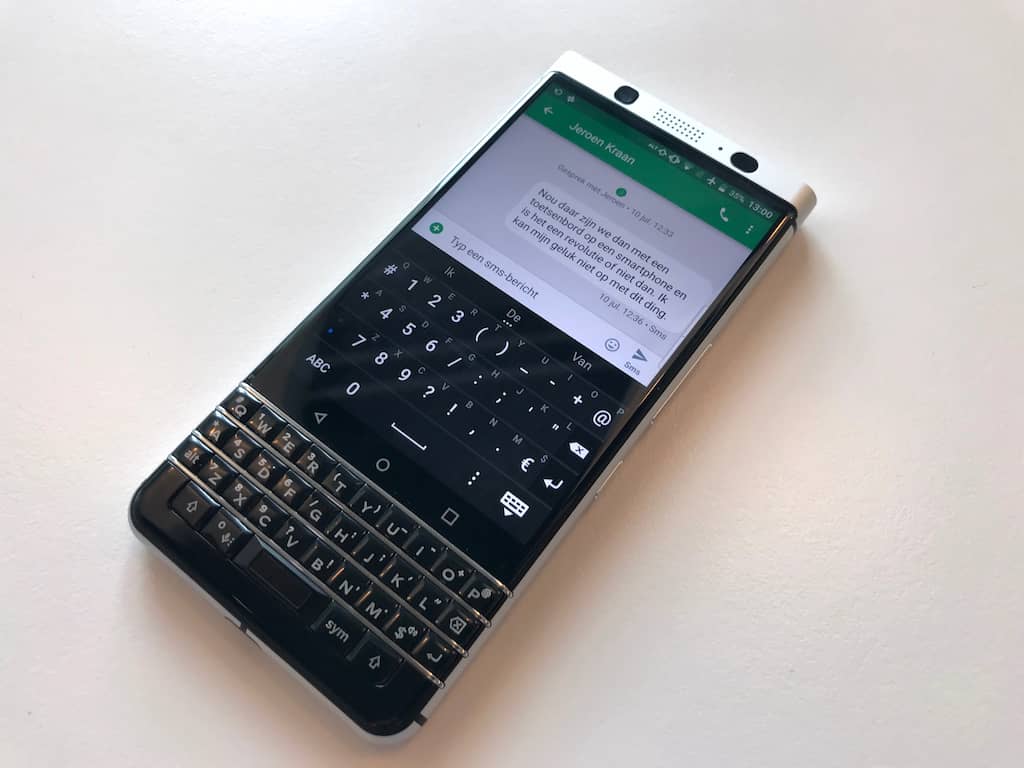 blackberry keyone android 10