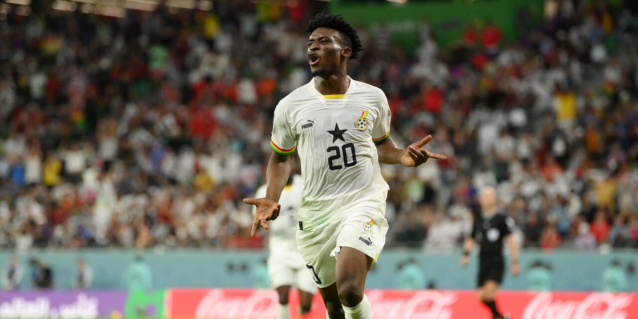 Ajacied Kudus houdt WK-droom Ghana in leven met goals tegen Zuid-Korea