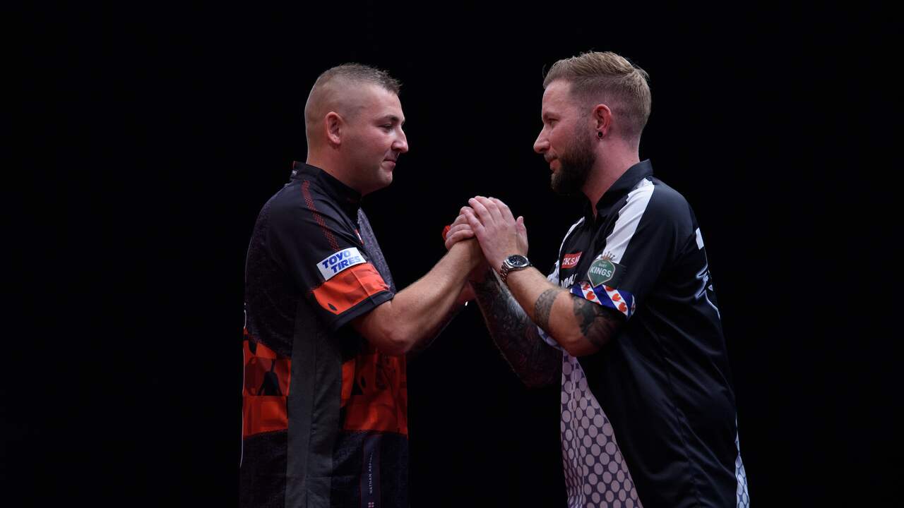 Beeld uit video: Noppert op World Series Finals in tweede ronde onderuit tegen Aspinall
