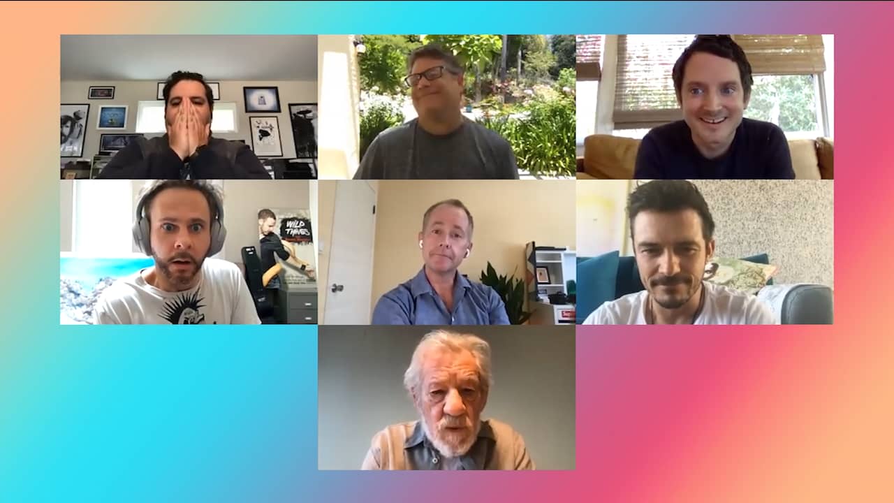 Beeld uit video: Cast van Lord of the Rings komt samen voor online reünie
