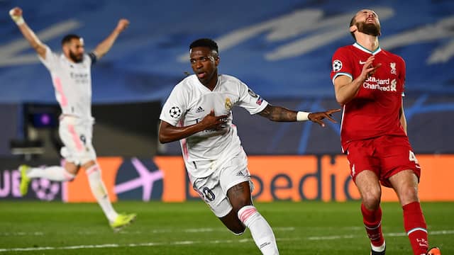 Real Madrid won de eerste wedstrijd in Madrid met 3-1.