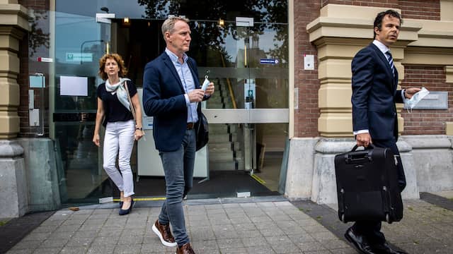 Vincent Wevers verlaat de rechtbank na de uitspraak in het kort geding.