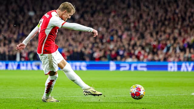 Schitterende pass Ødegaard leidt tot 1-0 Arsenal tegen Porto