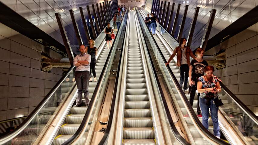 Amsterdam : Station Vijzelgracht.