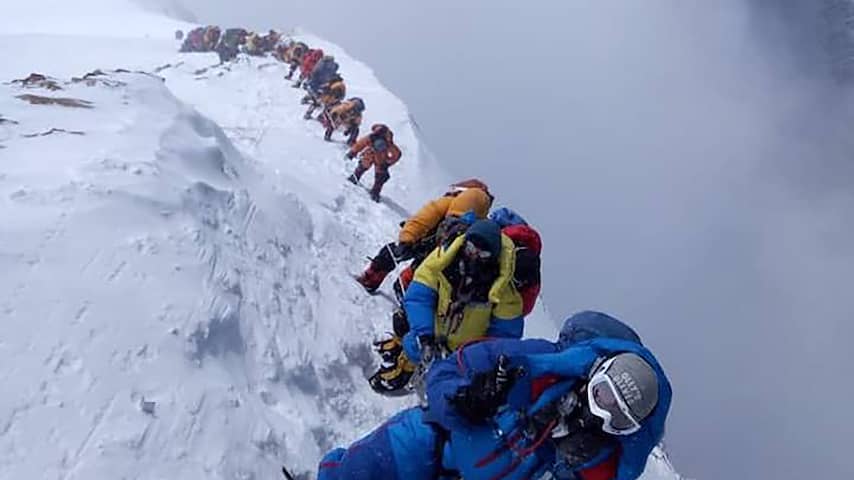 Zeven klimmers omgekomen op drukke Mount Everest