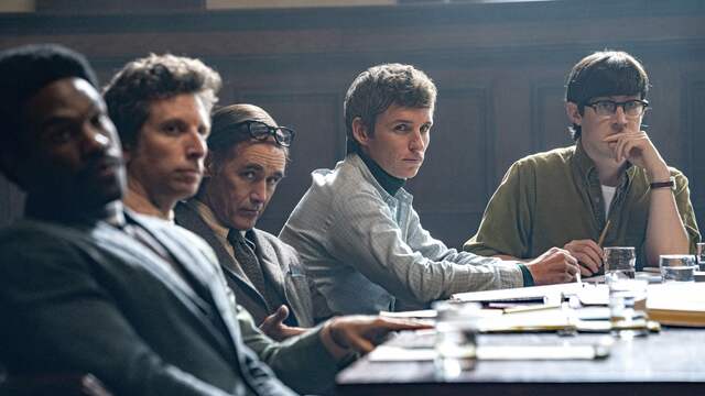 The Trial of the Chicago 7 met onder anderen Eddie Redmayne.