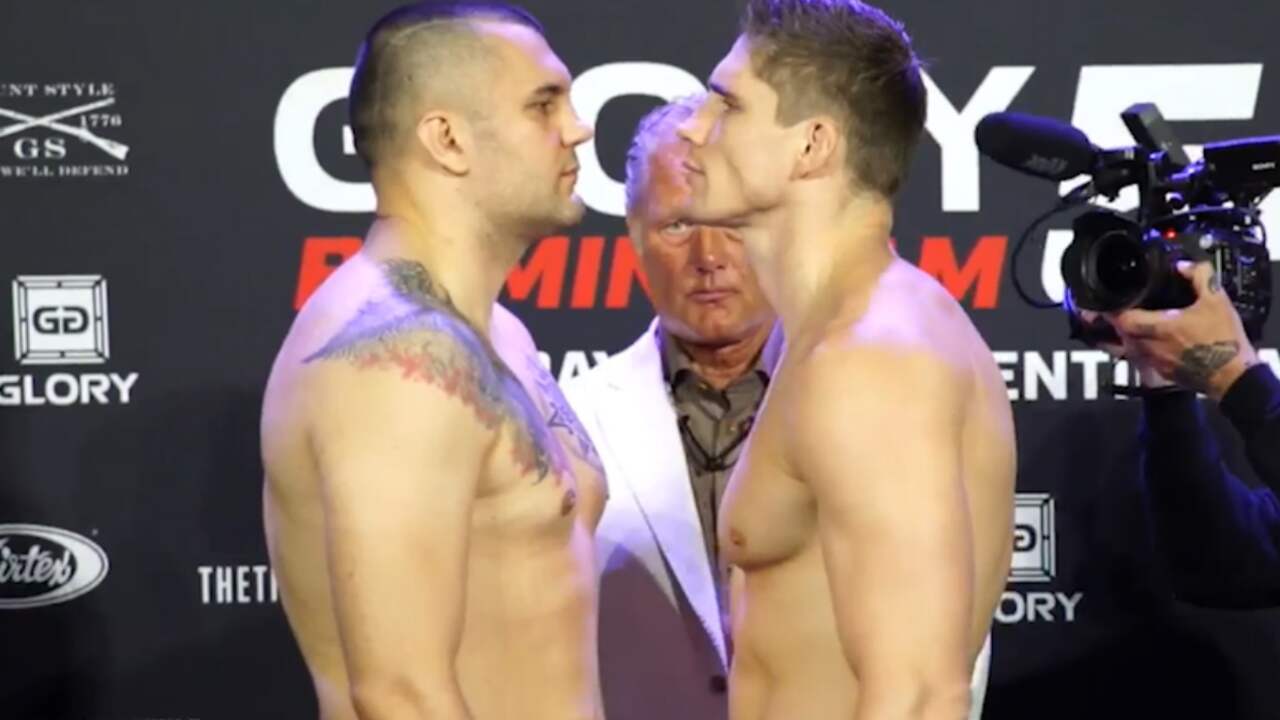 Rico Verhoeven bij staredown: 'Zaterdag sla ik weer iemand K.O.'