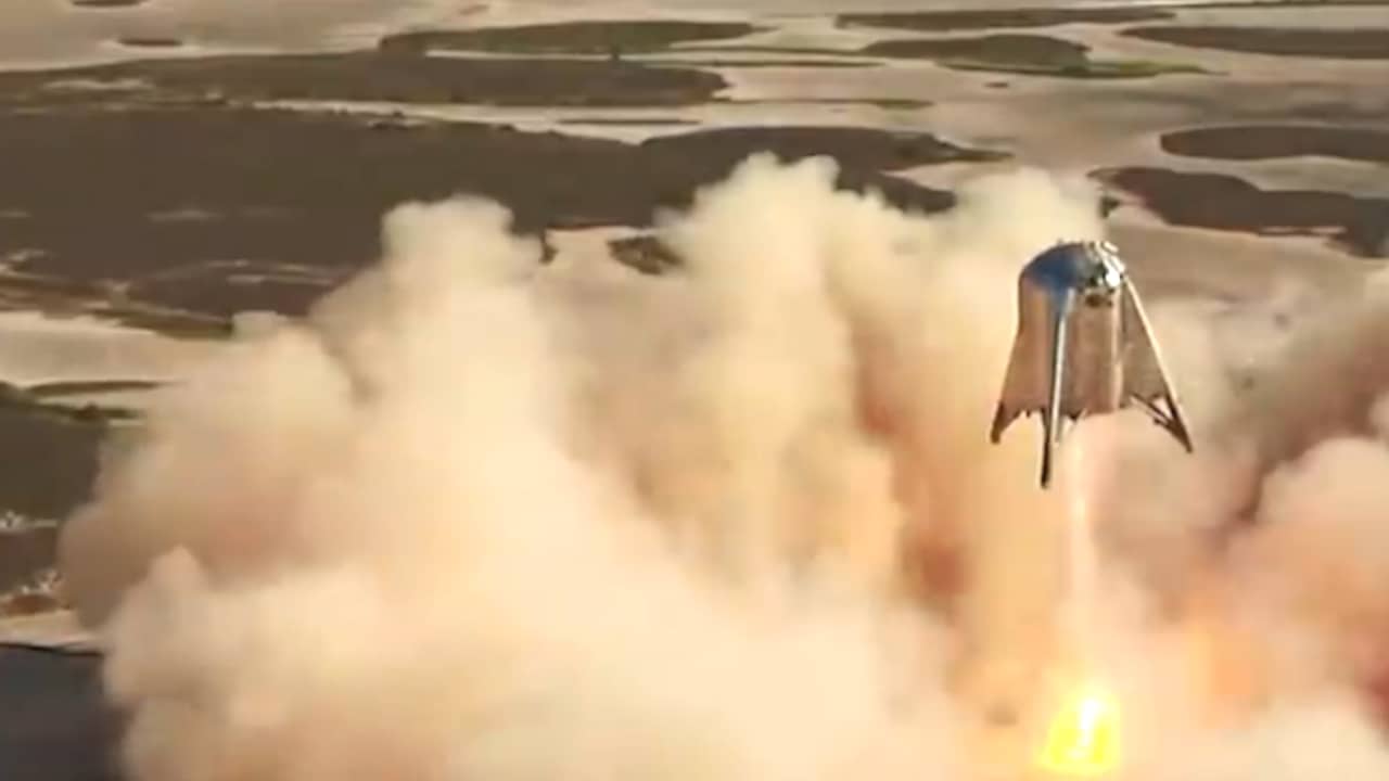 Prototype marsraket SpaceX bereikt recordhoogte
