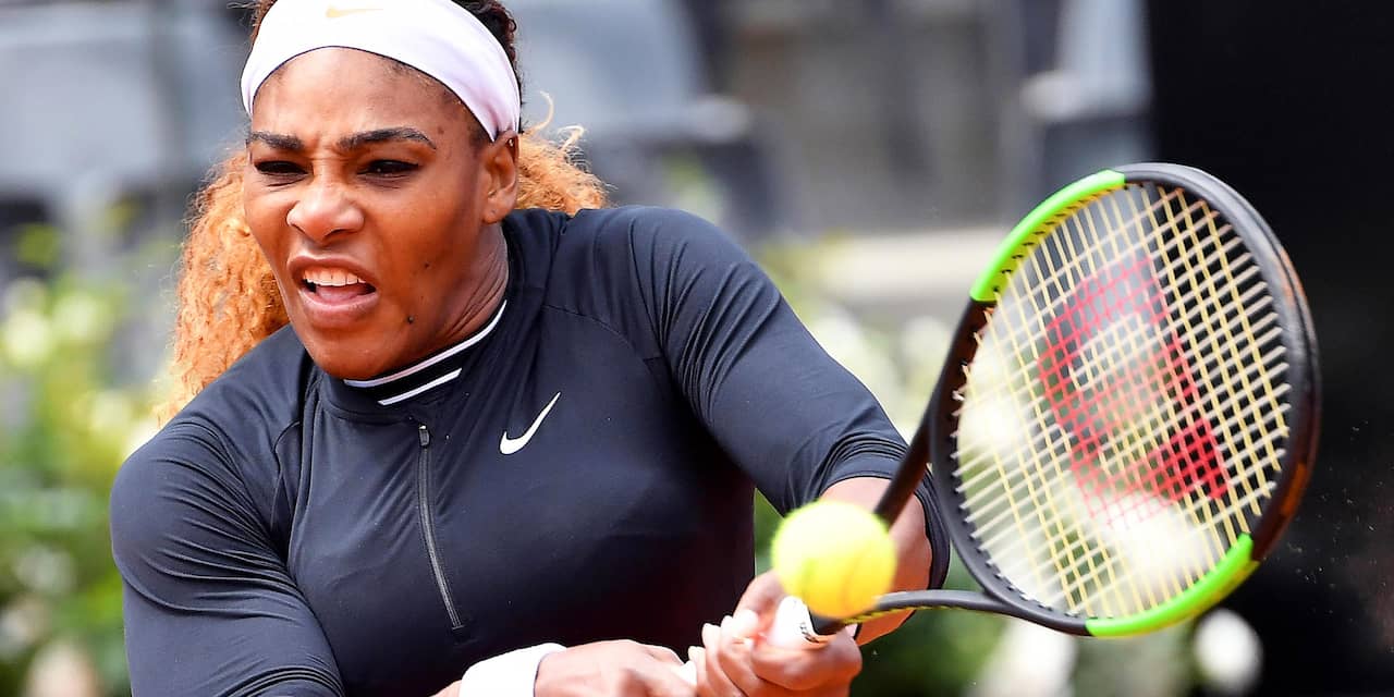 Serena Williams meldt zich geblesseerd af voor 'Sister Act' in Rome